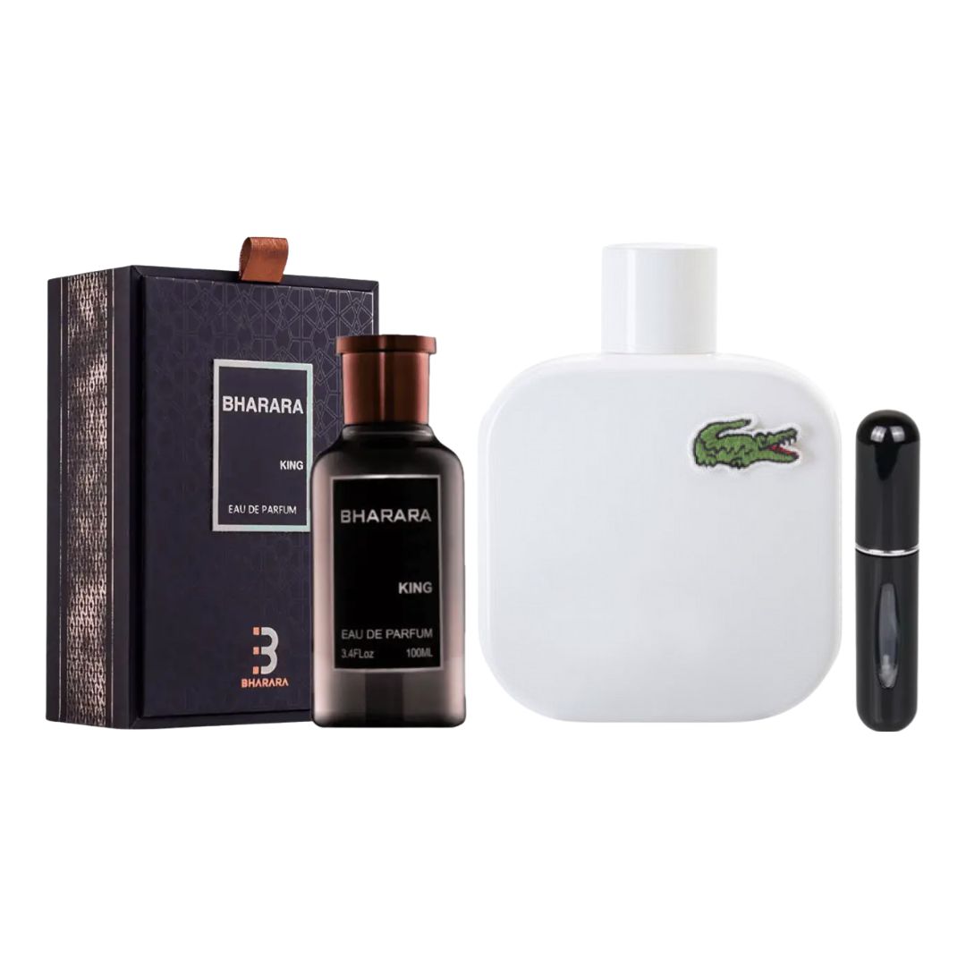 BHARARA KING ESTUCHE + LACOSTEBLANCA+PER